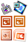 Microsoft PowerPoint 4.0 - 2007 Icons