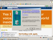 A screenshot of a malicious website attempting to install spyware via an ActiveX Control